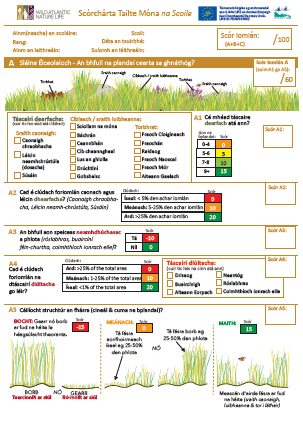 Schools - Peatlands Score Card